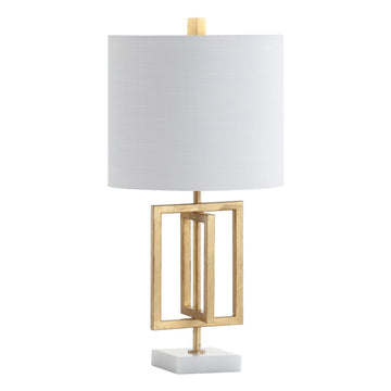 Anya 20.25" Metal/Marble LED Table Lamp - JONATHAN Y